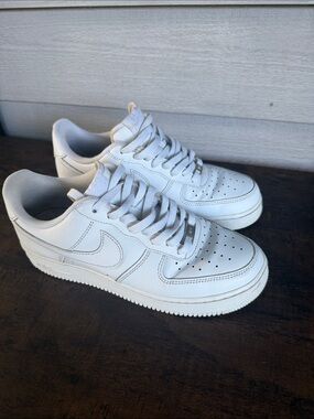 Nike Air Force 1  “07 White Men's Low-Top Leather Sneakers